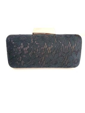 Elegant Lace Clutch Bag in Dark Navy